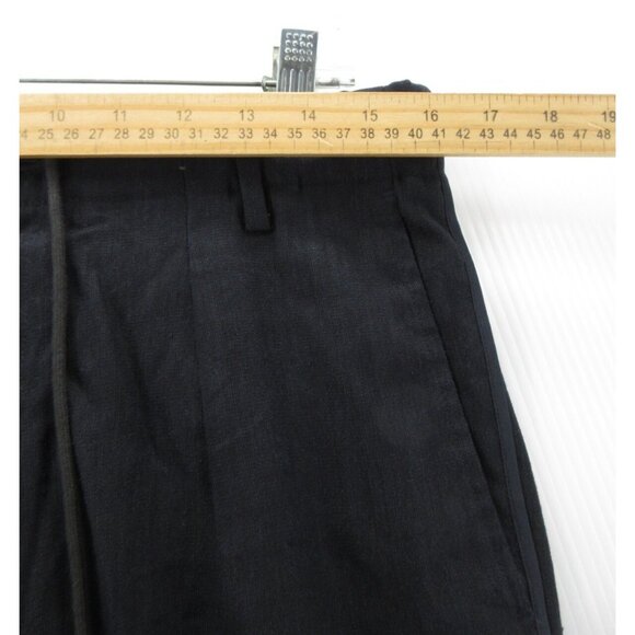 Vince Pants 32 Navy Linen Blend Jogger Tapered Drawstring Pleated 32X26 - Picture 4 of 10